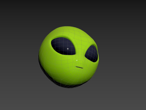 Prop264 Alien Head Model 3D