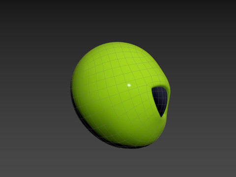 Prop264 Alien Head Model 3D