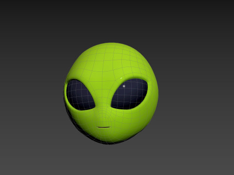 Prop264 Alien Head Model 3D