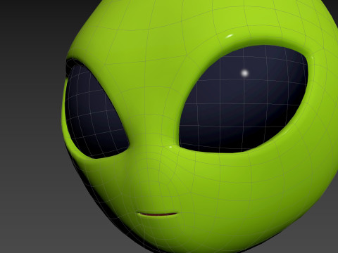 Prop264 Alien Head Model 3D