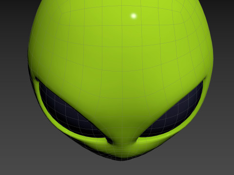 Prop264 Alien Head Model 3D