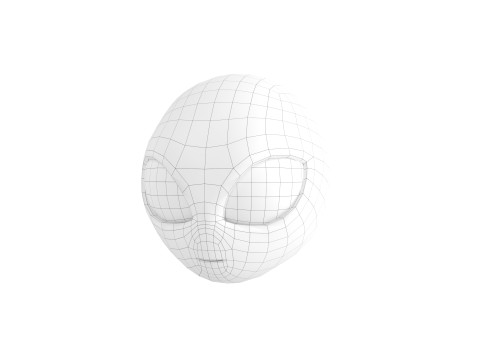 Prop264 Alien Head Model 3D
