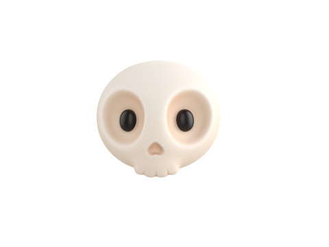 Prop265 Skull Head Model 3D