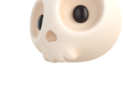 Prop265 Skull Head Model 3D