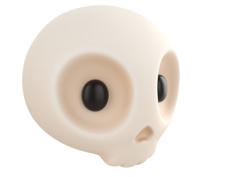Prop265 Skull Head Model 3D