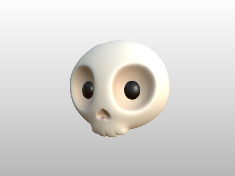 Prop265 Skull Head Model 3D