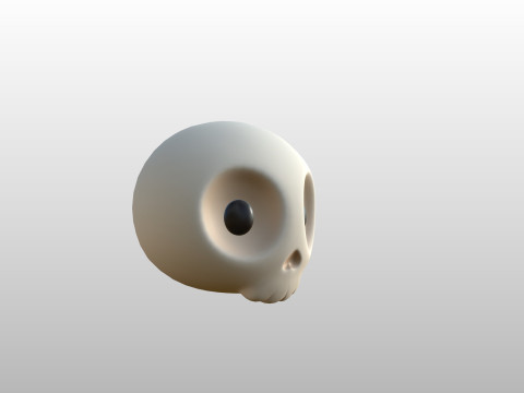 Prop265 Skull Head Model 3D