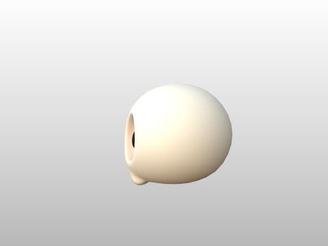 Prop265 Skull Head Model 3D