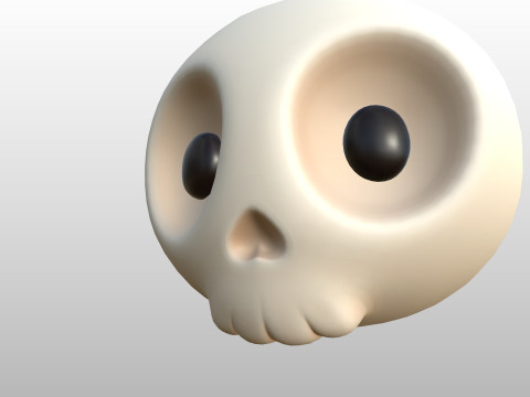 Prop265 Skull Head Model 3D