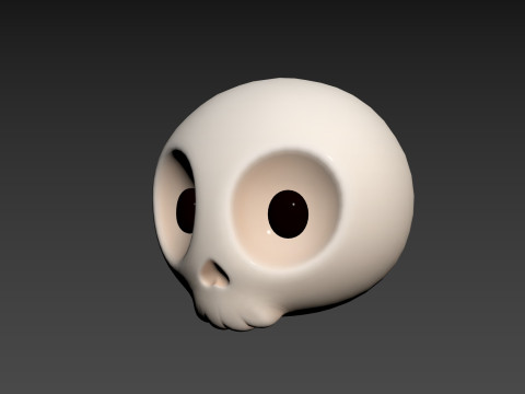 Prop265 Skull Head Model 3D