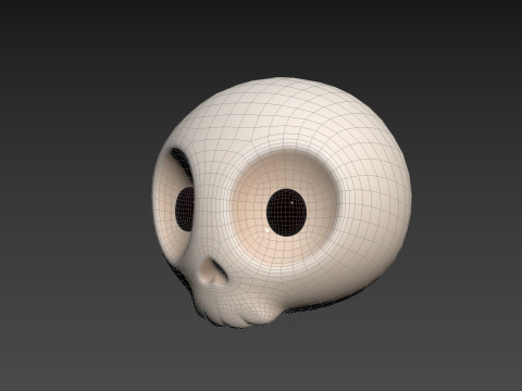 Prop265 Skull Head Model 3D
