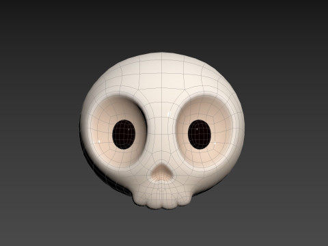 Prop265 Skull Head Model 3D