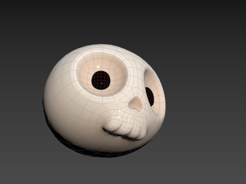 Prop265 Skull Head Model 3D