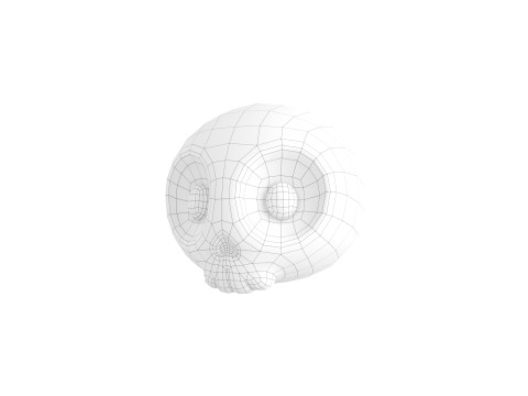 Prop265 Skull Head Model 3D