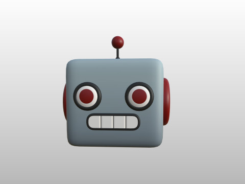 Prop266 Robot Head 3D Model