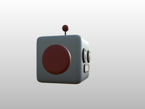 Prop266 Robot Head 3D Model