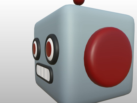 Prop266 Robot Head 3D Model