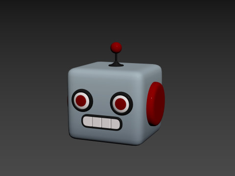 Prop266 Robot Head 3D Model