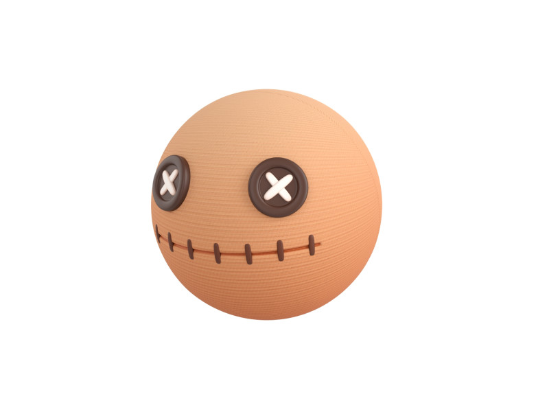 Prop268 Doll Head 3D Model .c4d .max .obj .3ds .fbx .stl .blend 