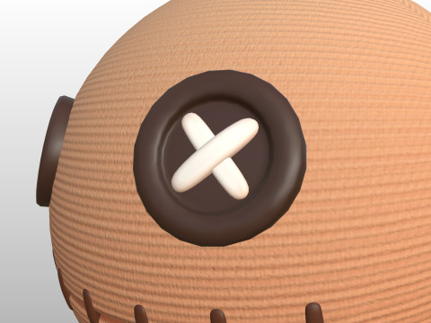 Prop268 Doll Head 3D Model