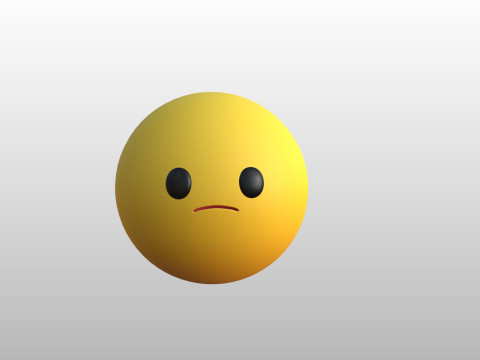Prop270 Sad Head 3Dモデル