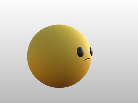 Prop270 Sad Head 3Dモデル