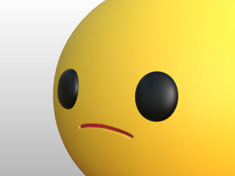 Prop270 Sad Head 3Dモデル
