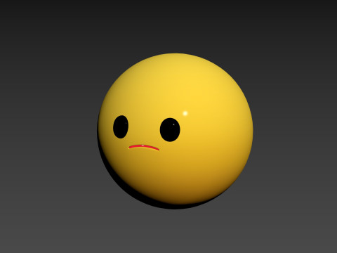 Prop270 Sad Head 3Dモデル