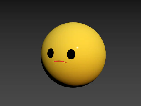 Prop270 Testa triste Modello 3D