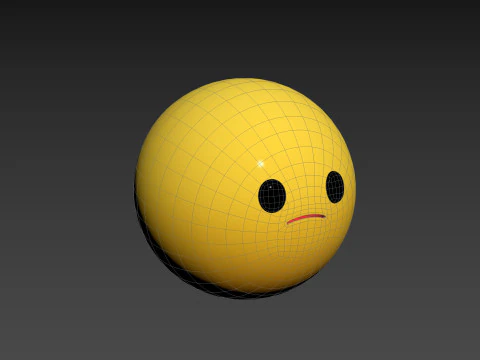 Prop270 Testa triste Modello 3D