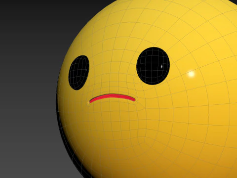 Prop270 Testa triste Modello 3D