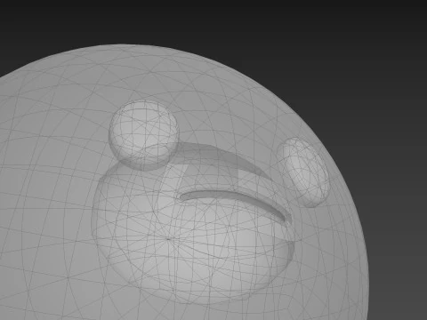 Prop270 Testa triste Modello 3D