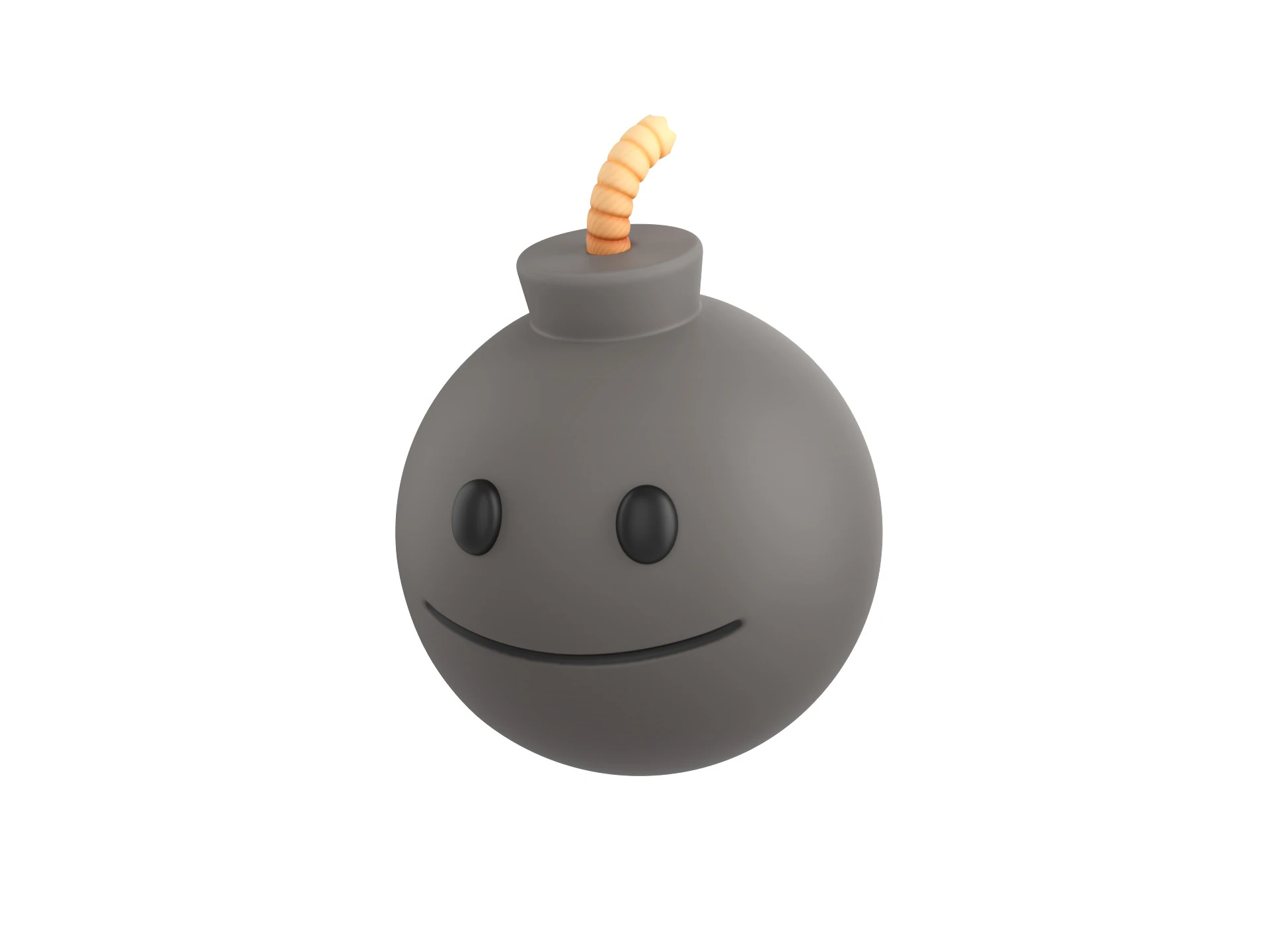 Prop272 Bomb Head 3D Model .c4d .max .obj .3ds .fbx .stl .blend