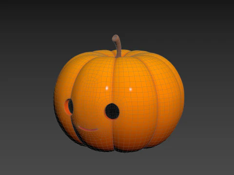 Prop274 Pumpkin Head 3D Model