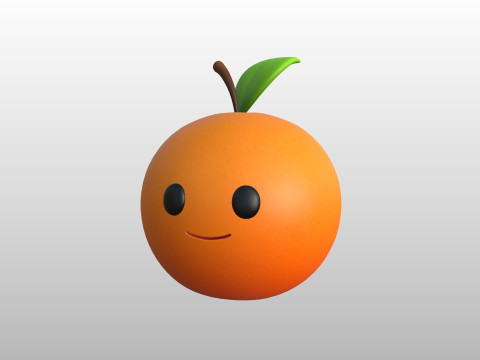 Prop275 Orange Head 3D 模型