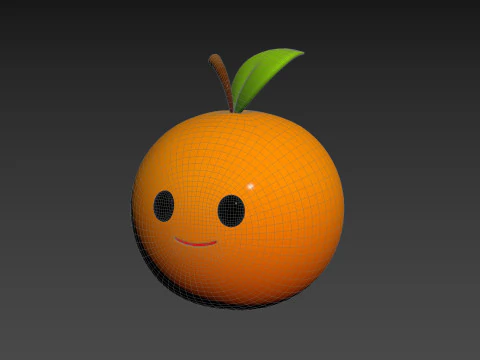 Prop275 Orange Head 3D Model