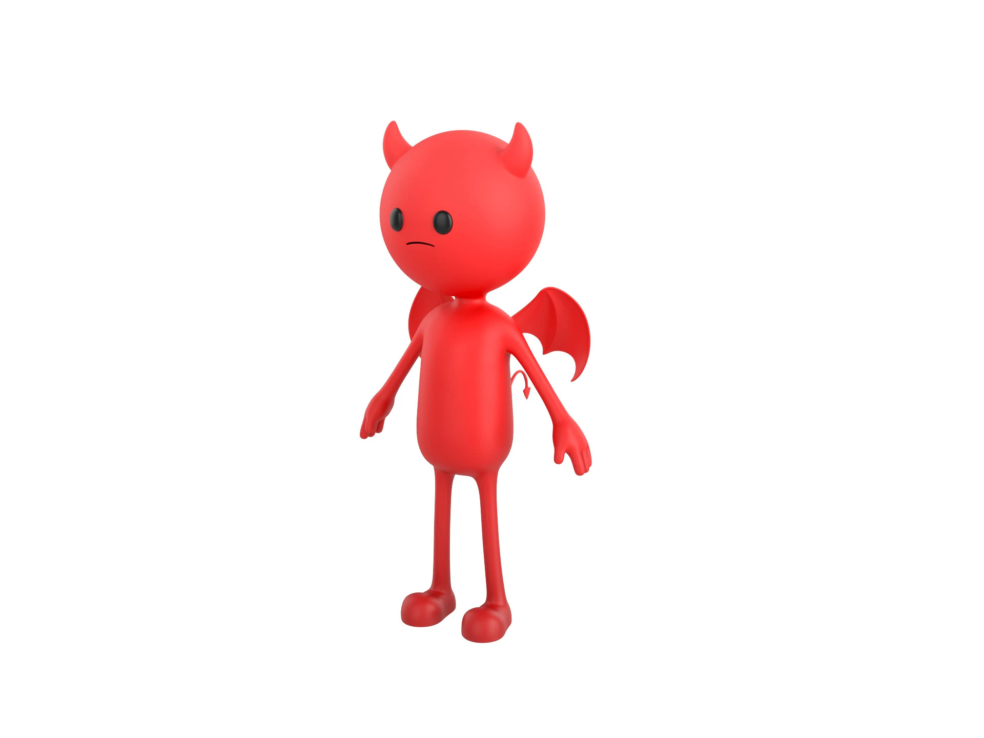 Character271 Devil 3D Model .c4d .max .obj .3ds .fbx .stl .blend 