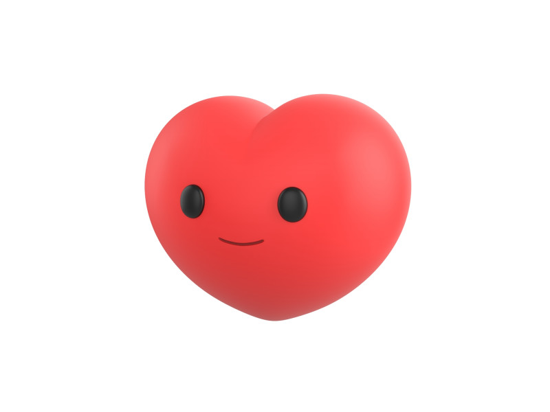 Prop277 Heart Head 3D Модель .c4d .max .obj .3ds .fbx .stl .blend 