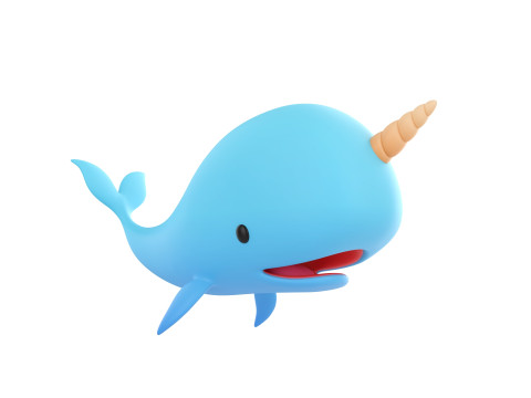 Character272 Narwhal Model 3D