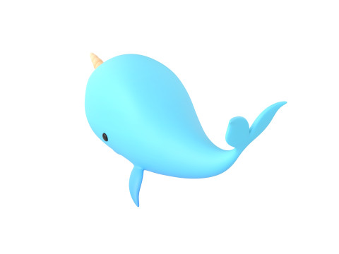 Character272 Narwhal Model 3D