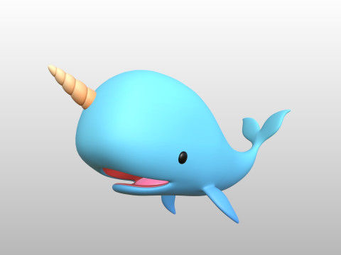 Character272 Narwhal Model 3D