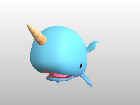 Character272 Narwhal Model 3D