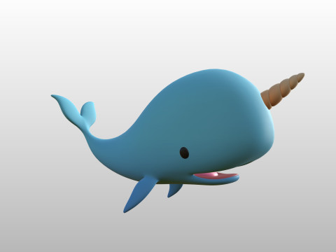 Character272 Narwhal Model 3D