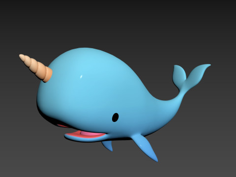 Character272 Narwhal Model 3D