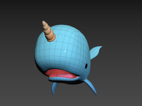 Character272 Narwhal Model 3D