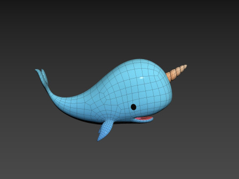 Character272 Narwhal Model 3D