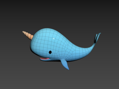 Character272 Narwhal Model 3D