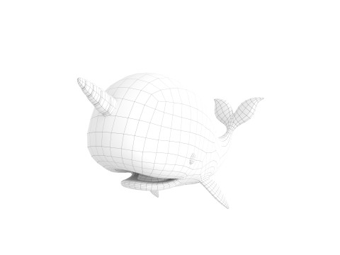 Character272 Narwhal Model 3D