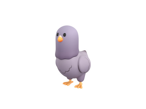 Character274 Pigeon 3D Модель