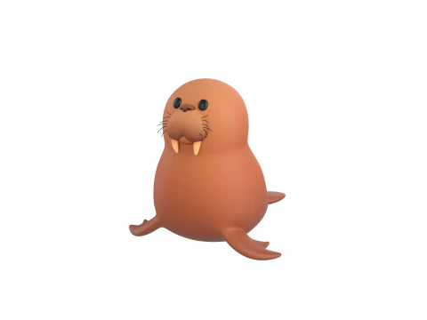 Carattere275 Tricheco Modello 3D